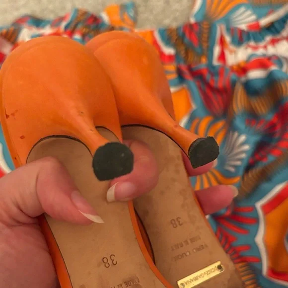 Dolce & Gabbana Vibrant Orange Heel Sandals - Picture 8 of 12